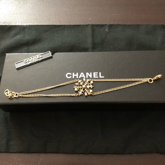 CHANEL Jewelry - Chanel snowflake crystal bracelet
